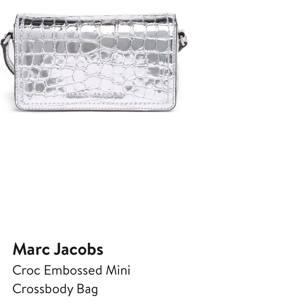 MARC JACOBS Croc Embossed Cross Body + Wallet